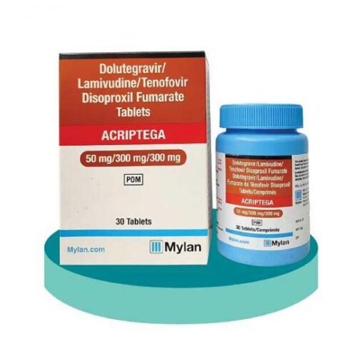 Thuốc Acriptega Mylan chống phơi nhiễm HIV 50mg/300mg/300mg hộp 30v