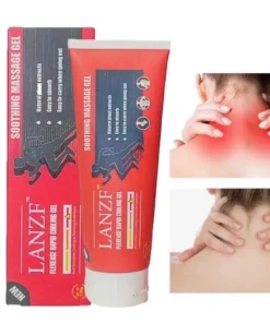 Kem Massage Giảm Đau Xương Khớp LANZF – Gel Đỏ LANZF Sodium Soothing Giải Pháp Tự Nhiên Cho Đau Cơ Xương Khớp
