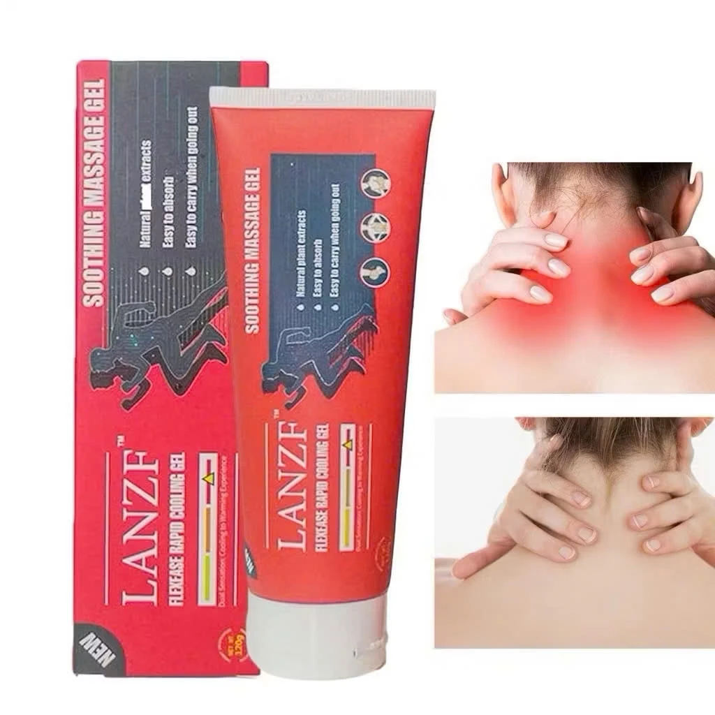 Kem Massage Giảm Đau Xương Khớp LANZF – Gel Đỏ LANZF Sodium Soothing Giải Pháp Tự Nhiên Cho Đau Cơ Xương Khớp