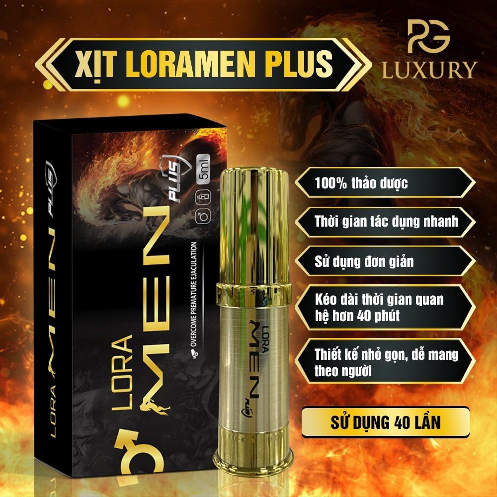 Lora Men Plus – Chai Xịt Kéo Dài Quan Hệ Nam Giới