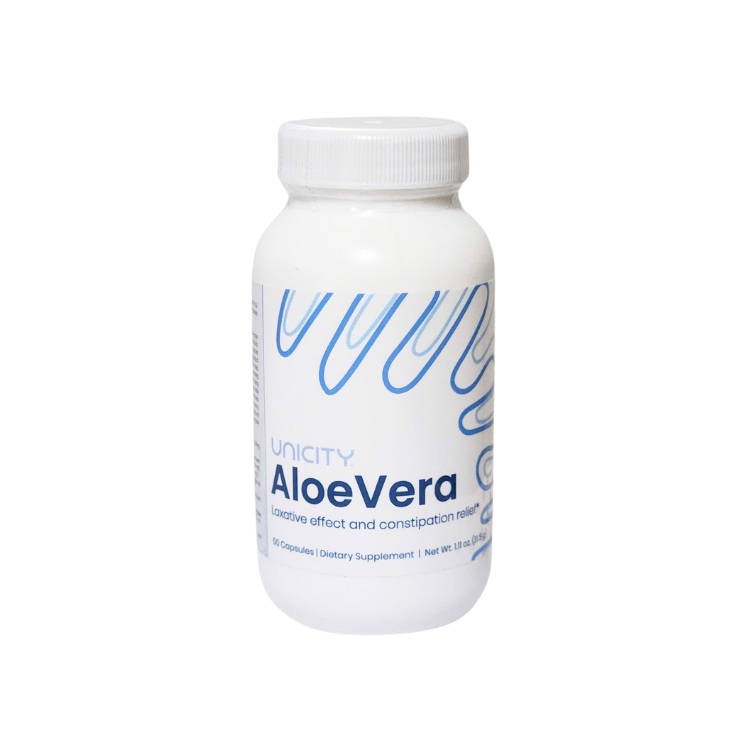 Viên uống Aloe Vera của Unicity – Hỗ trợ cải thiện táo bón (Lọ 50 Viên)