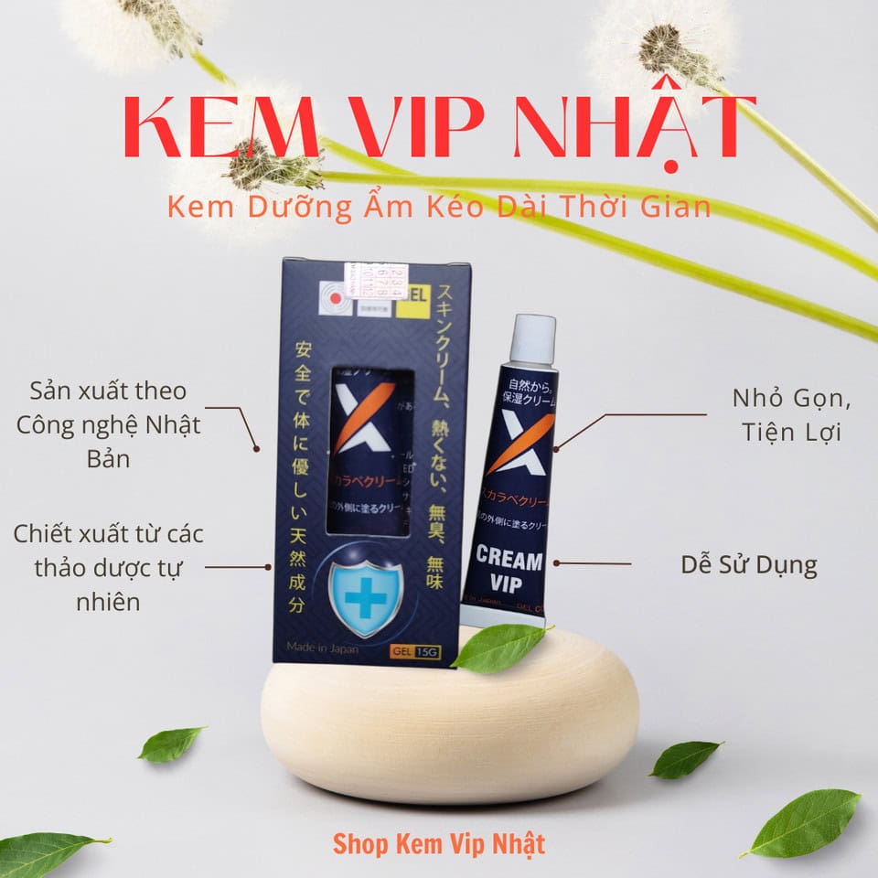 Kem Vip Nhật Bản Chuẩn – Tăng thời gian, lâu ra, không mùi vị, không nóng rát | STP